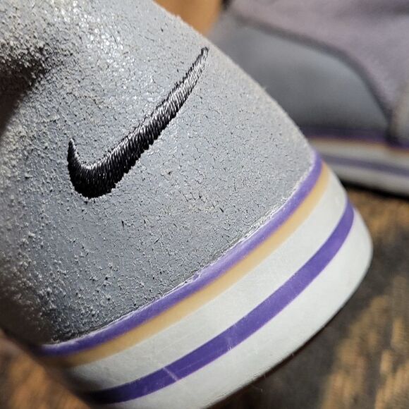 Nike Women's Carico Grey and Purple Boots- Size 7 - Picture 6 of 11